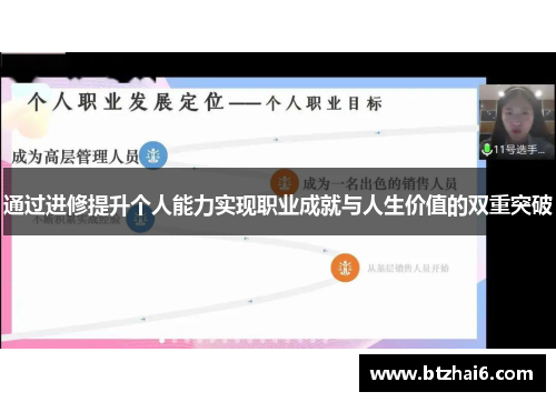 通过进修提升个人能力实现职业成就与人生价值的双重突破