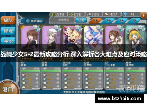 战舰少女5-2最新攻略分析 深入解析各大难点及应对策略